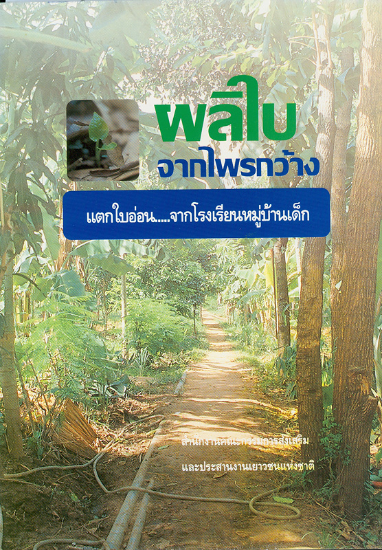  ผลิใบจากไพรกว้าง : แตกใบอ่อน...จากโรงเรียนหมู่บ้านเด็ก 