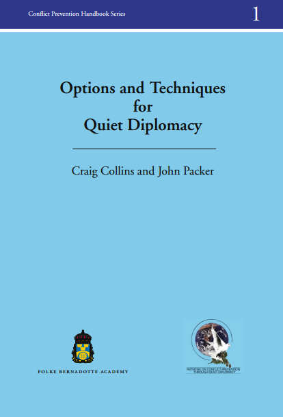  Options and techniques for quiet diplomacy 